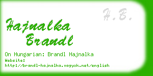hajnalka brandl business card